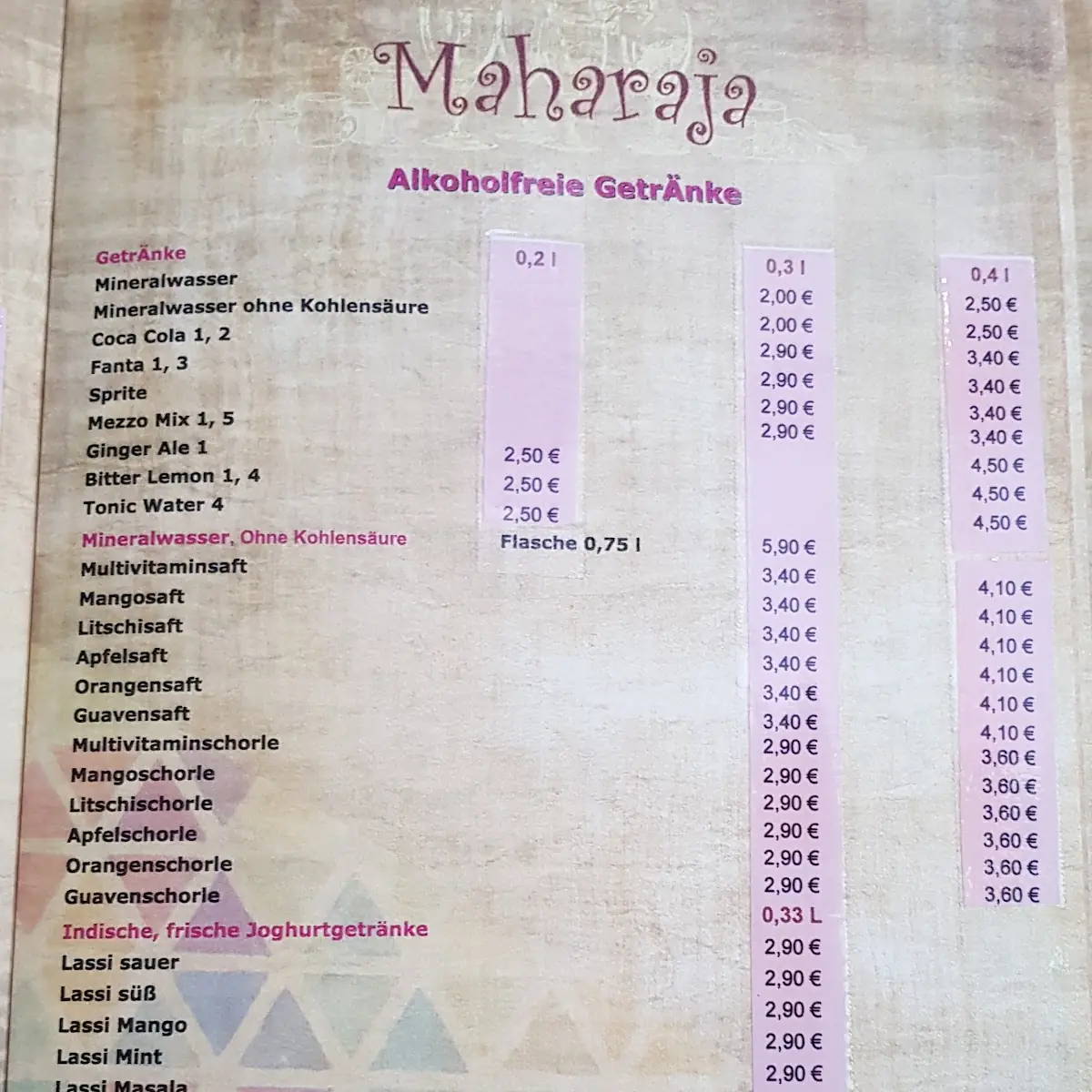 Speisekarte photo 6