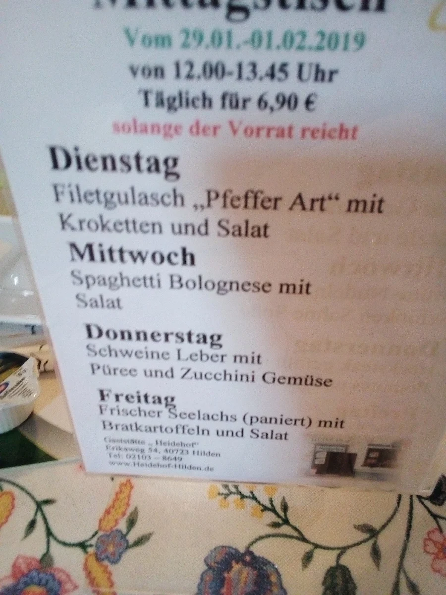 Speisekarte photo 1