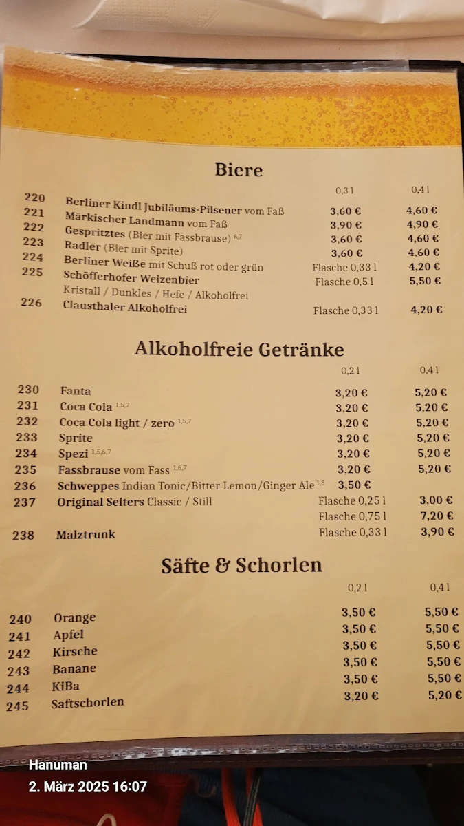 Speisekarte photo 3