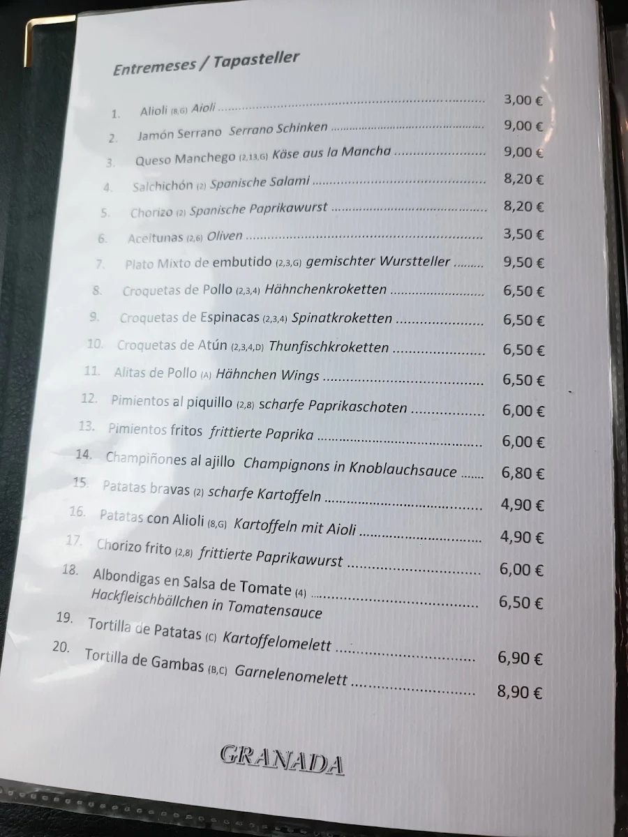 Speisekarte photo 2