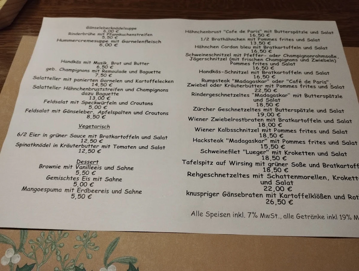 Speisekarte photo 2