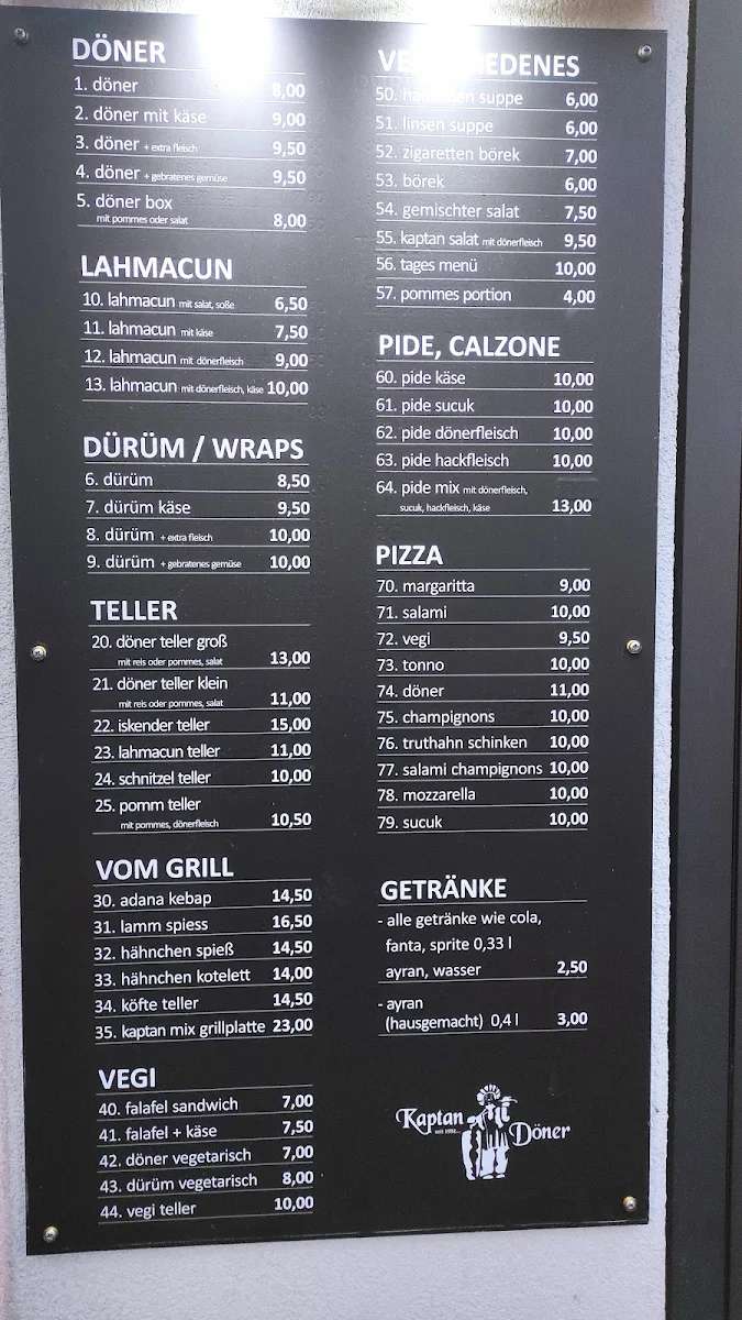 Speisekarte photo 5