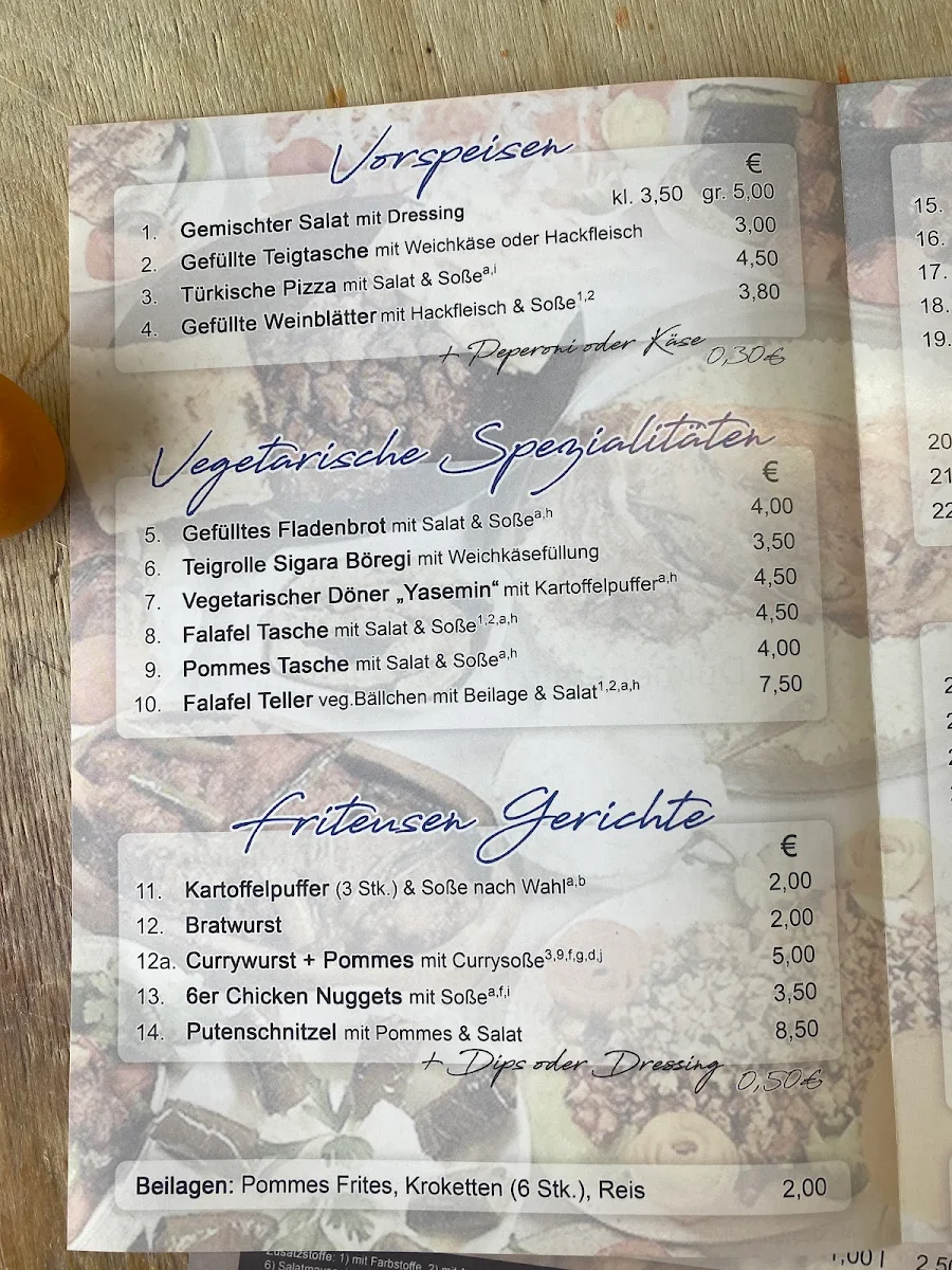 Speisekarte photo 2