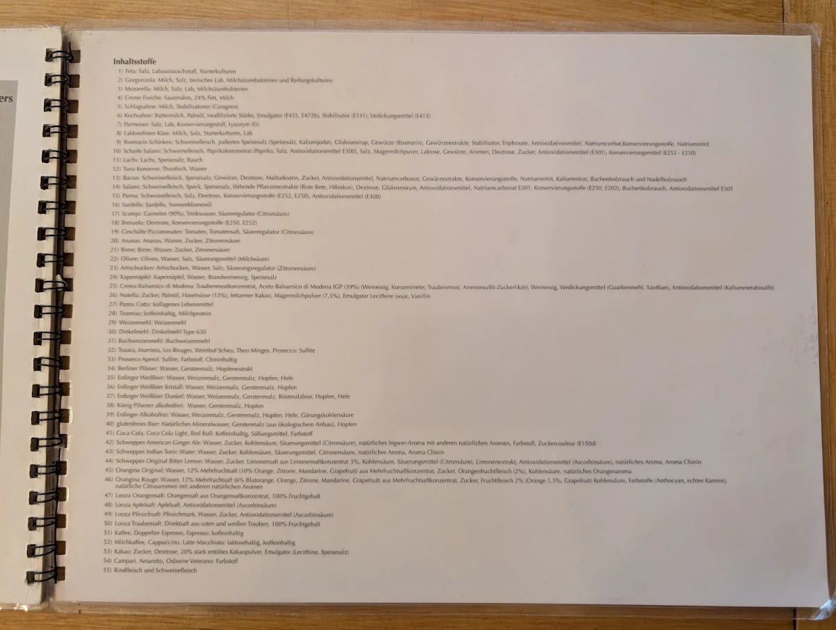 Speisekarte photo 1
