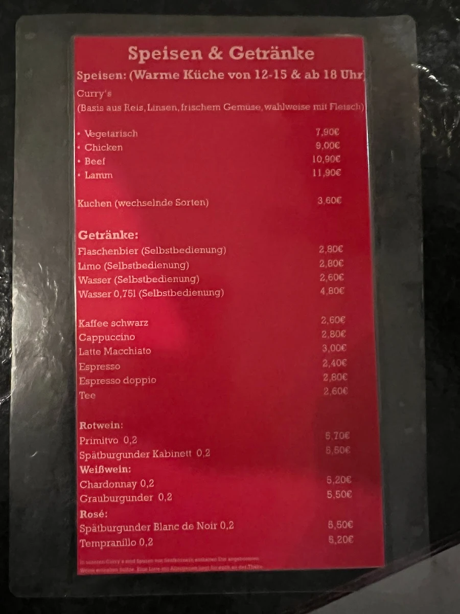 Speisekarte, Bernard - Soulfood & Drinks