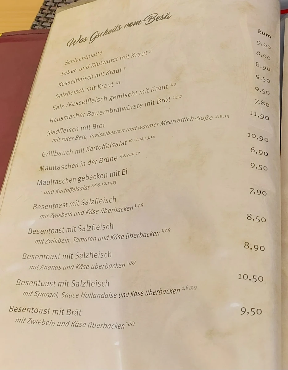 Speisekarte photo 1