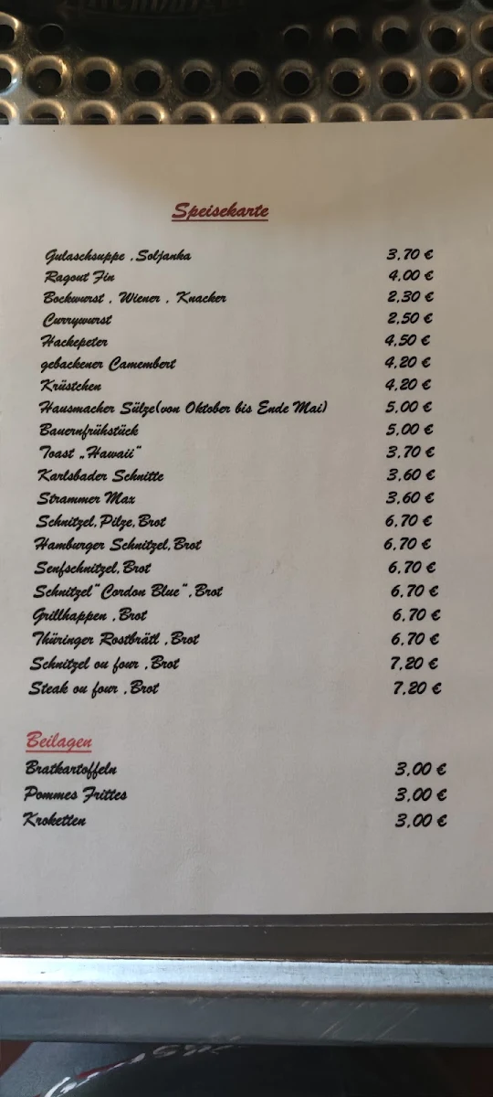 Speisekarte photo 2