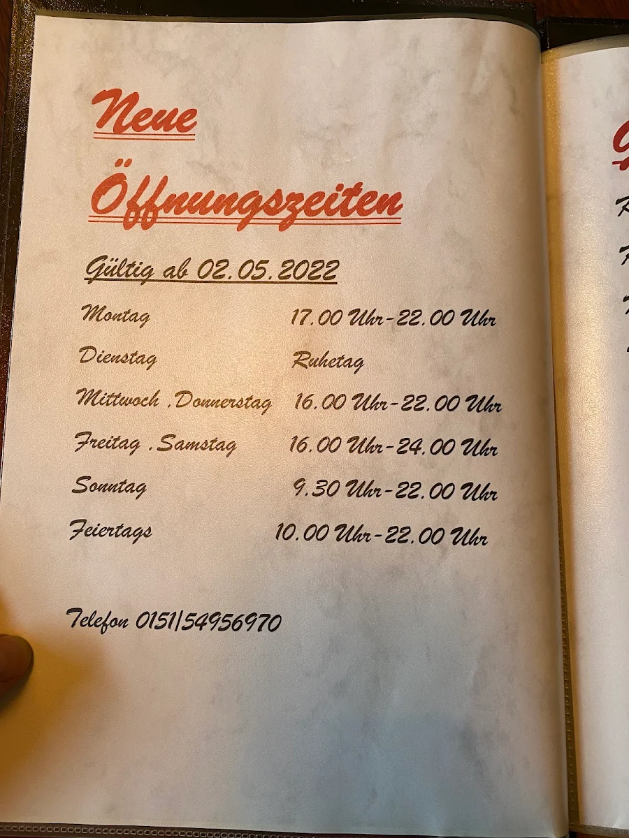 Speisekarte photo 3
