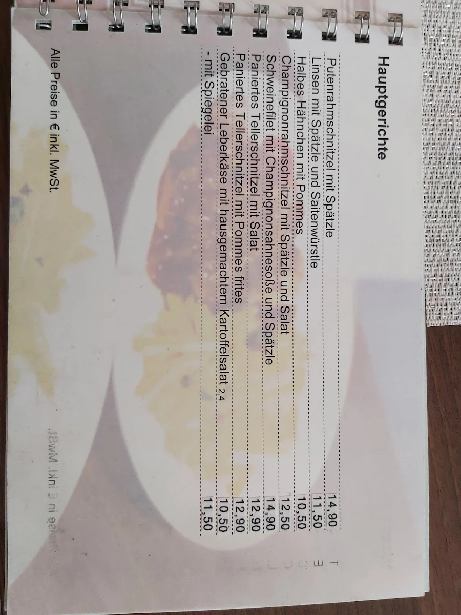 Speisekarte photo 3