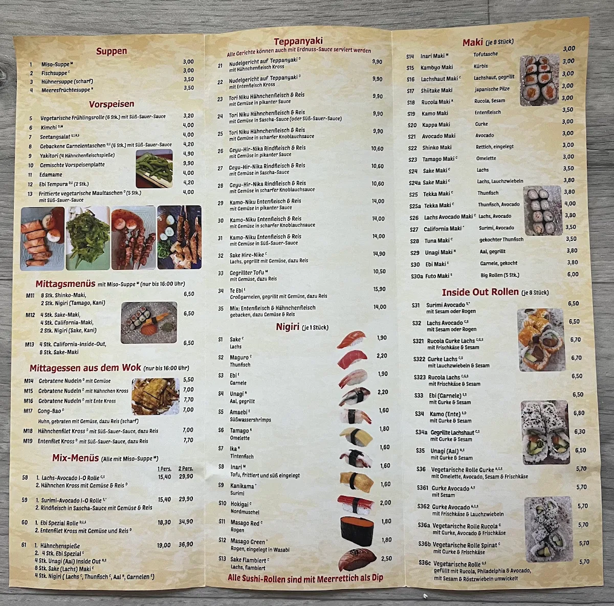 Speisekarte photo 2