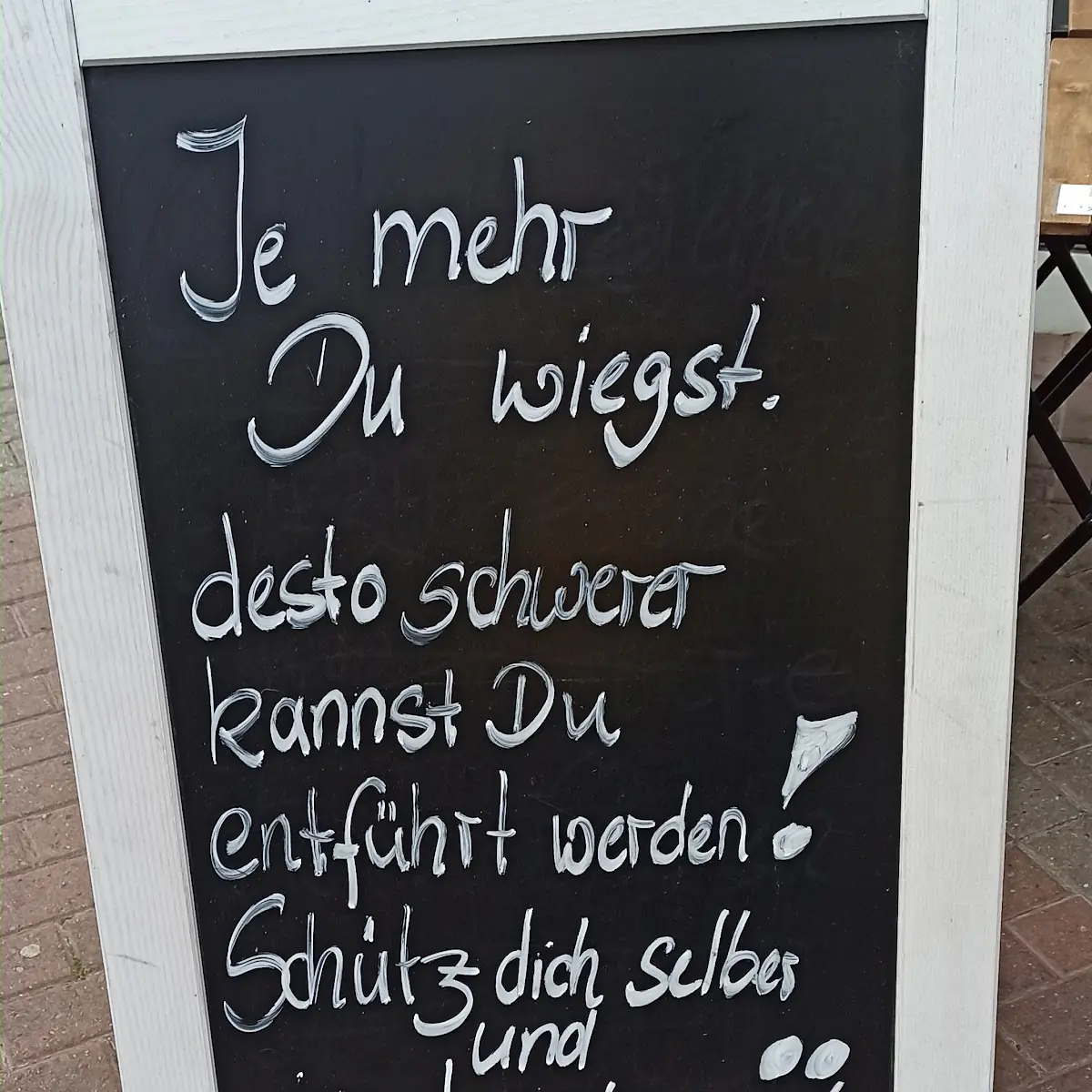 Speisekarte, Michi's Bistro Café Event