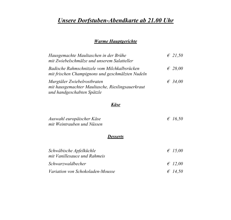 Speisekarte photo 7