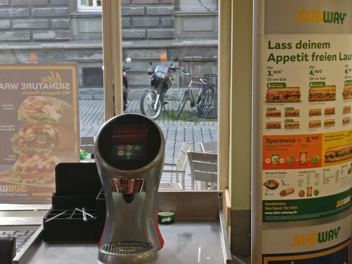 Speisekarte, Subway