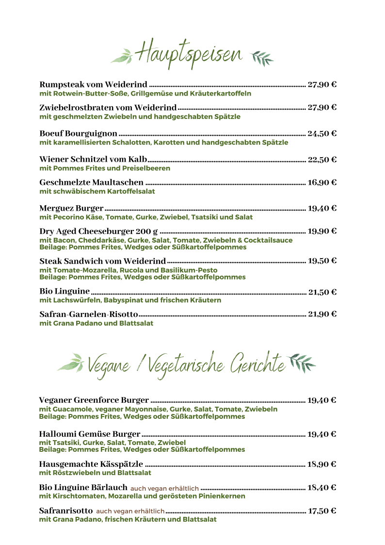 Speisekarte photo 2