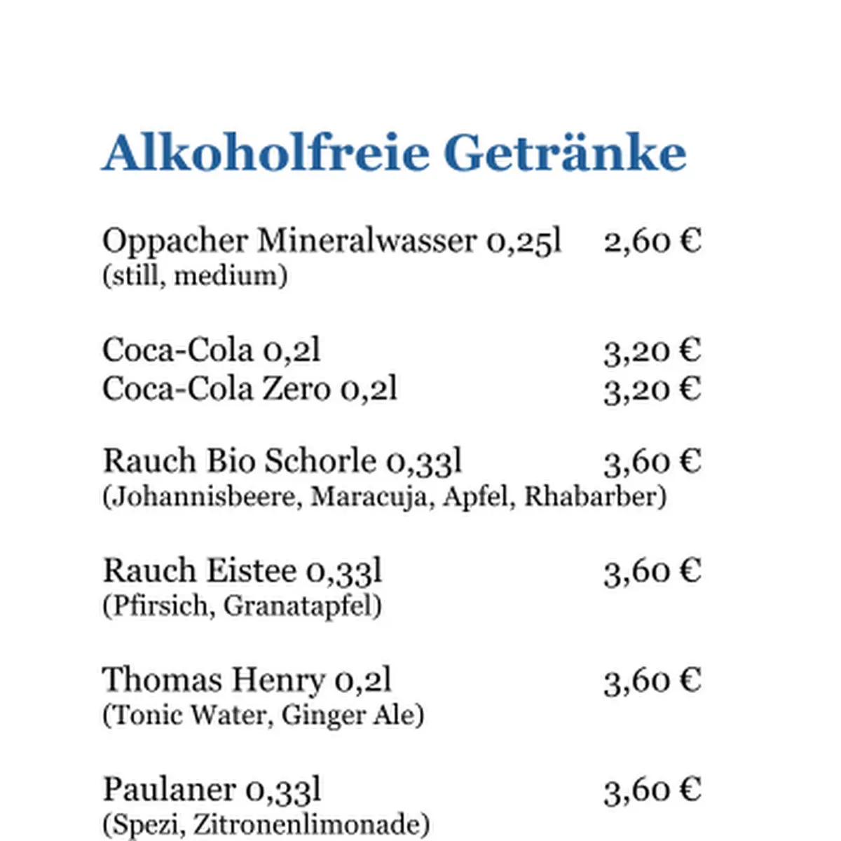 Speisekarte photo 2