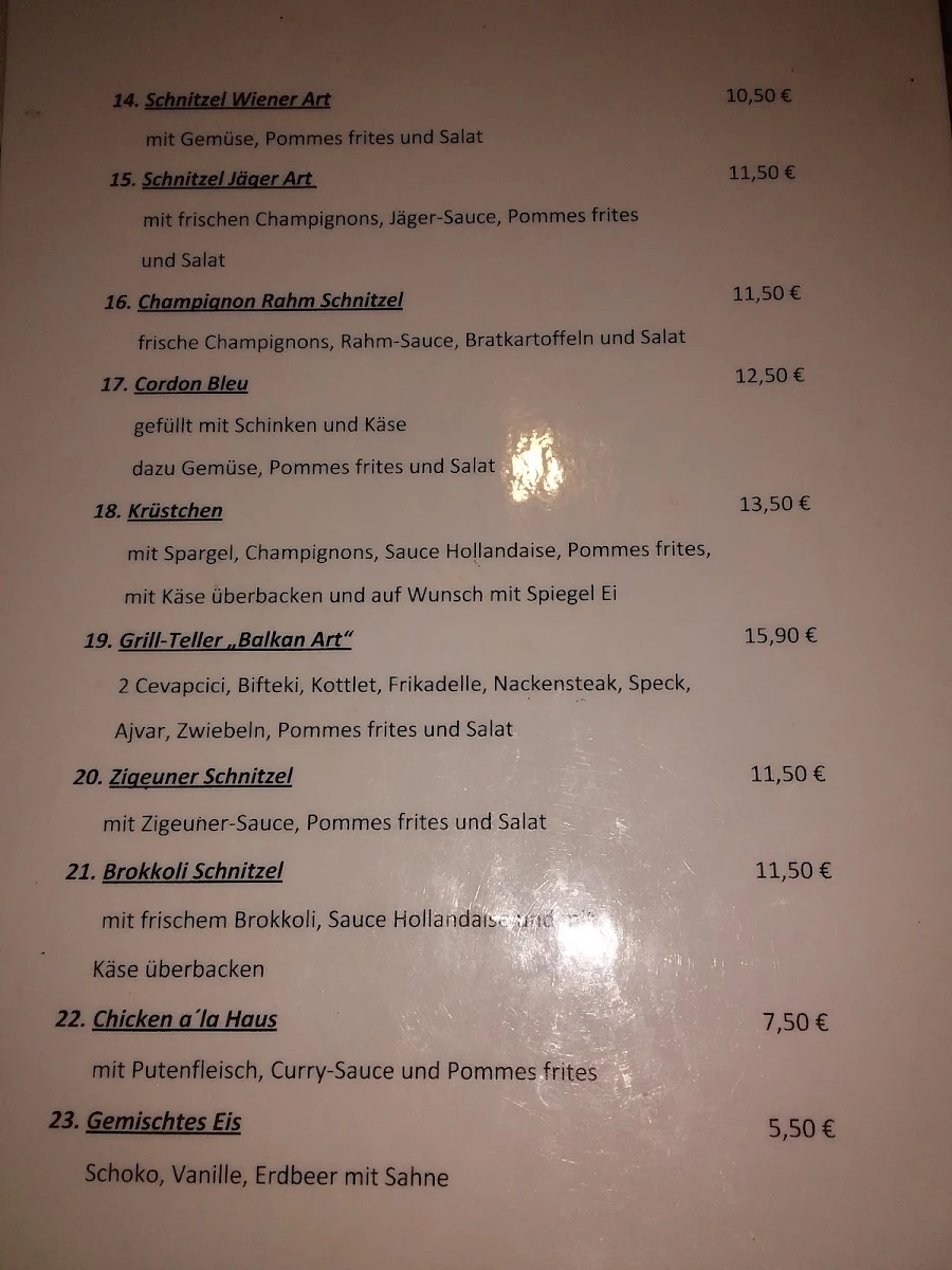 Speisekarte photo 1