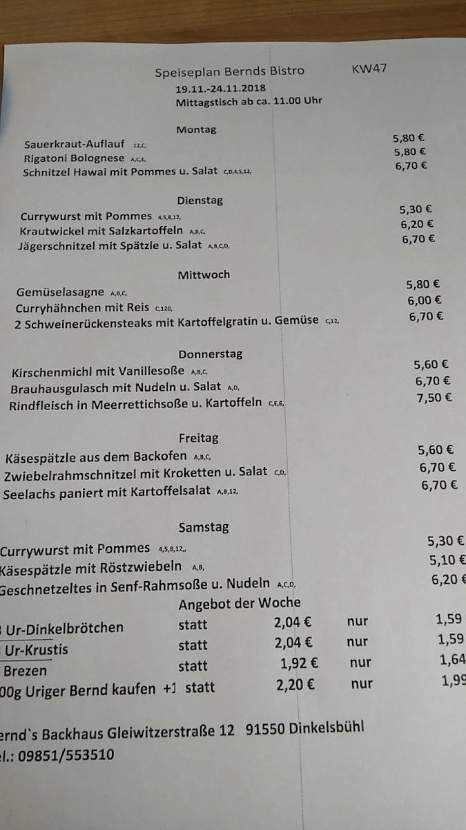 Speisekarte photo 2