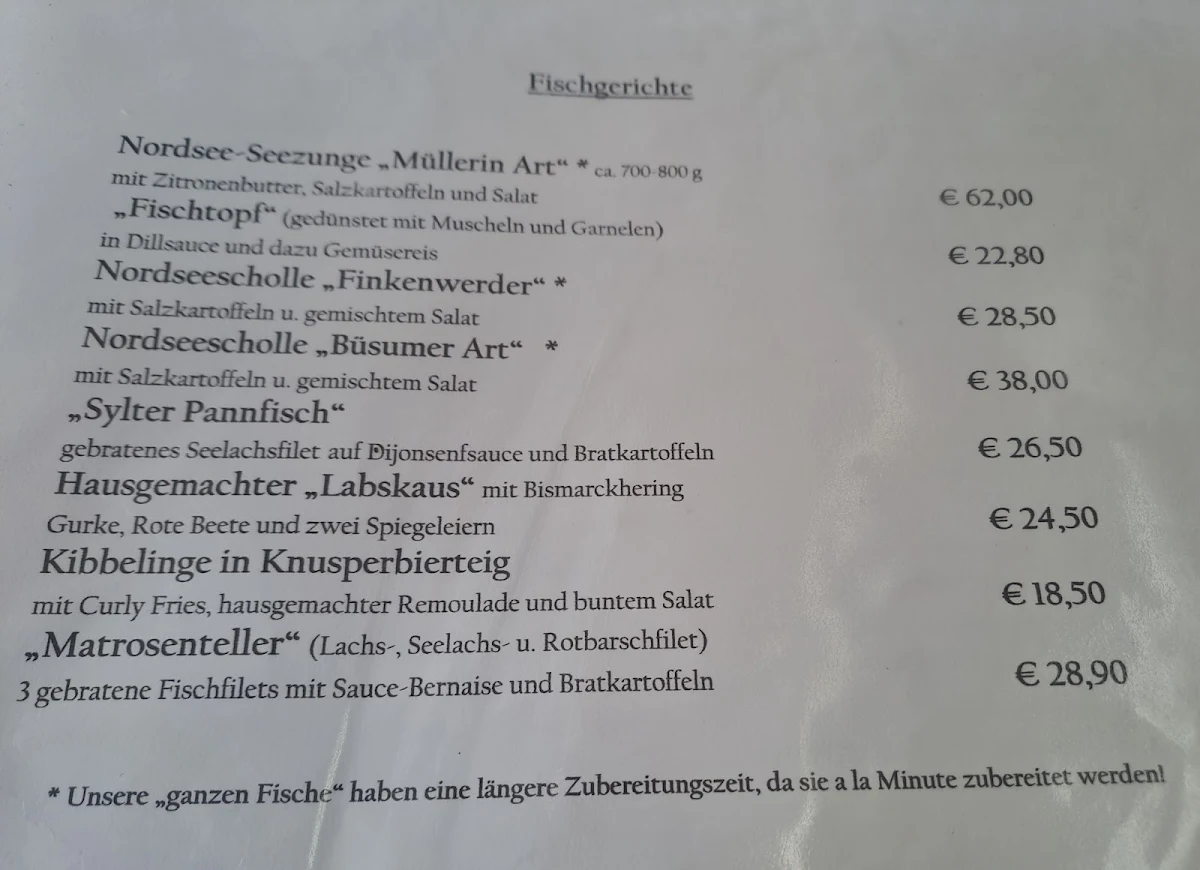 Speisekarte photo 5