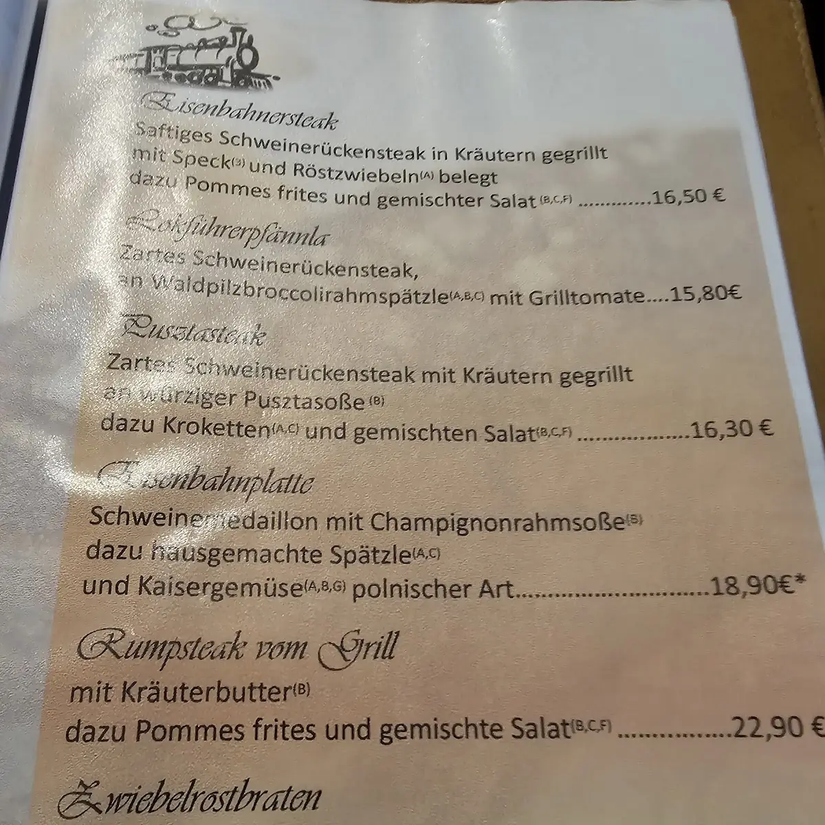 Speisekarte photo 7