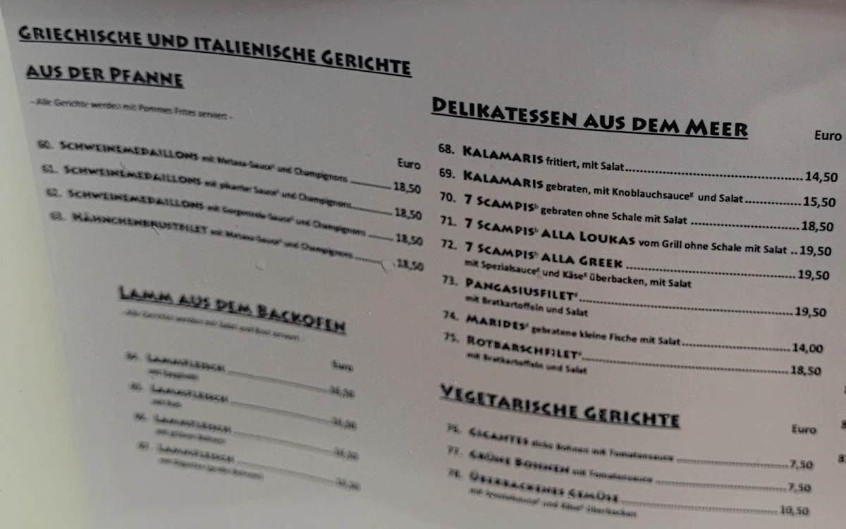 Speisekarte photo 5