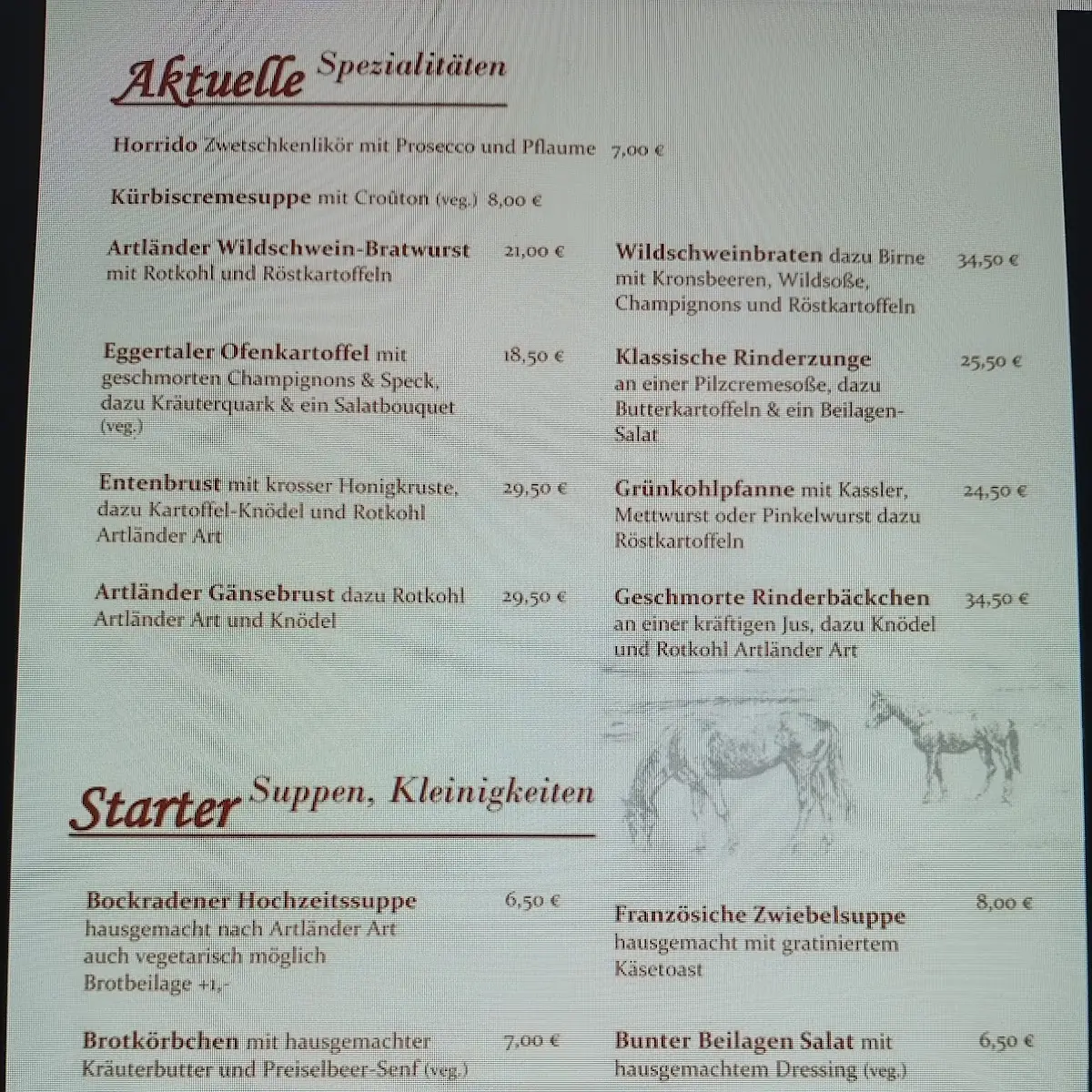 Speisekarte photo 1