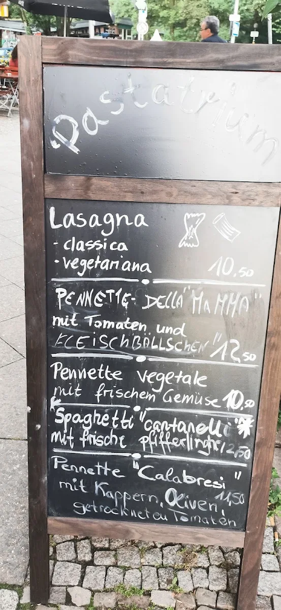 Speisekarte, Pastatrium