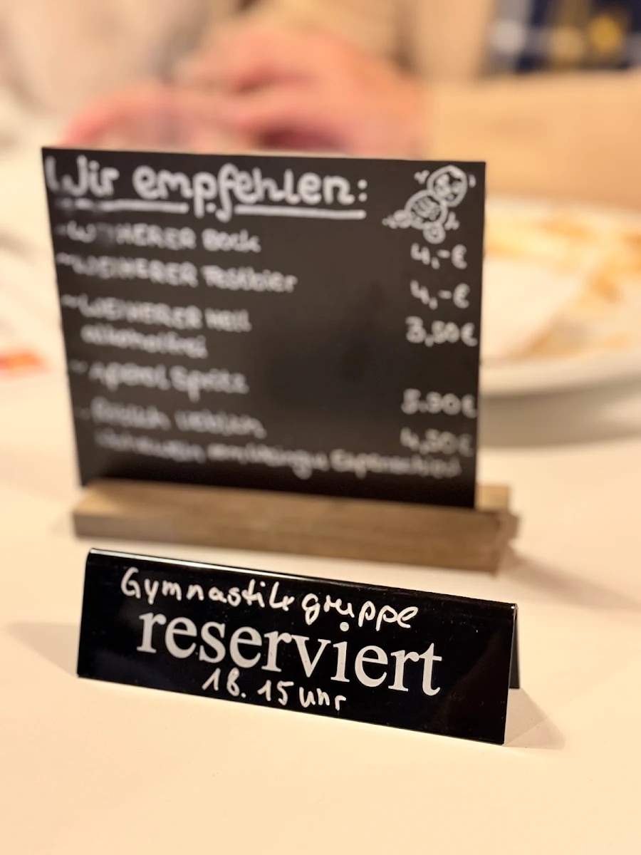 Speisekarte, Gasthaus / Ferienwohnung Glückstein