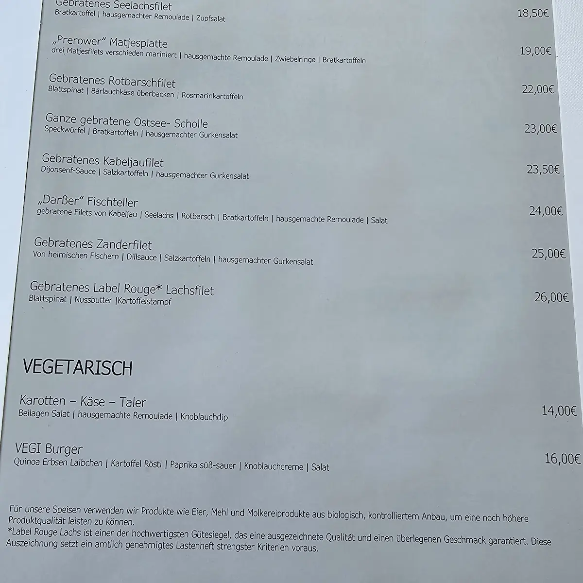 Speisekarte photo 4