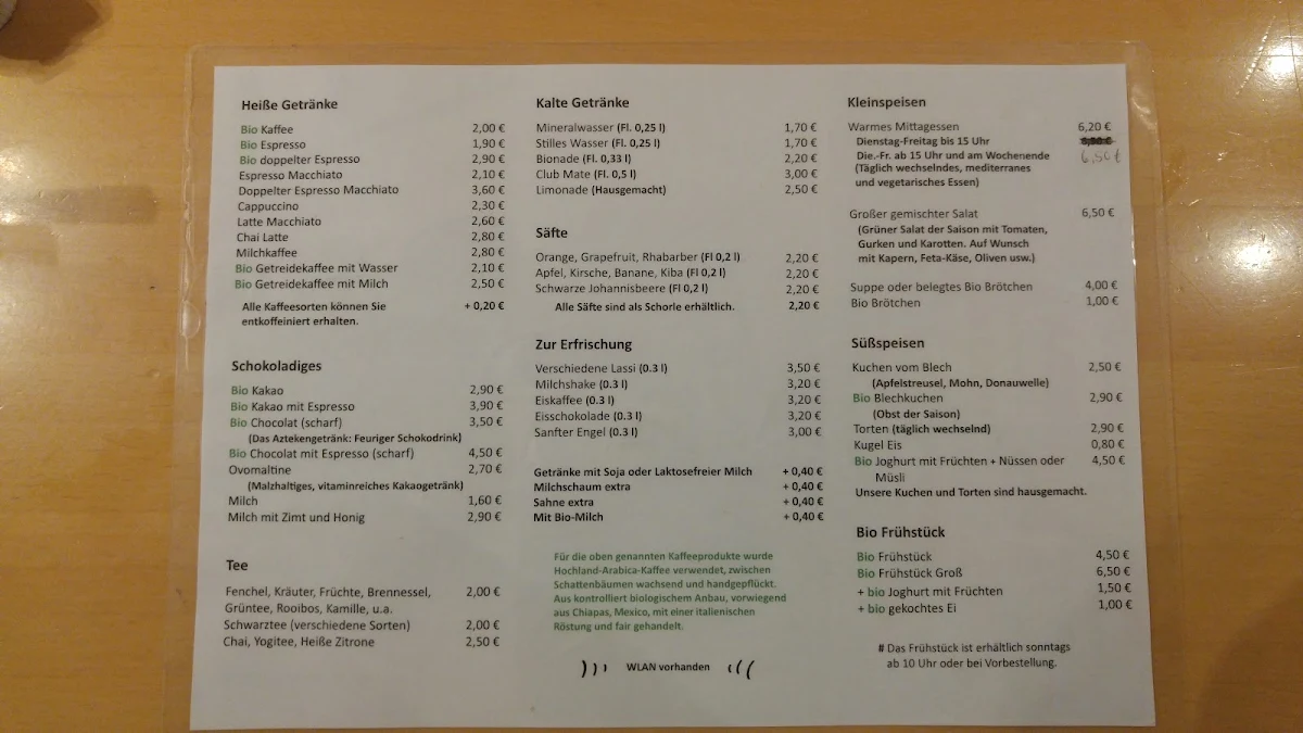 Speisekarte photo 1