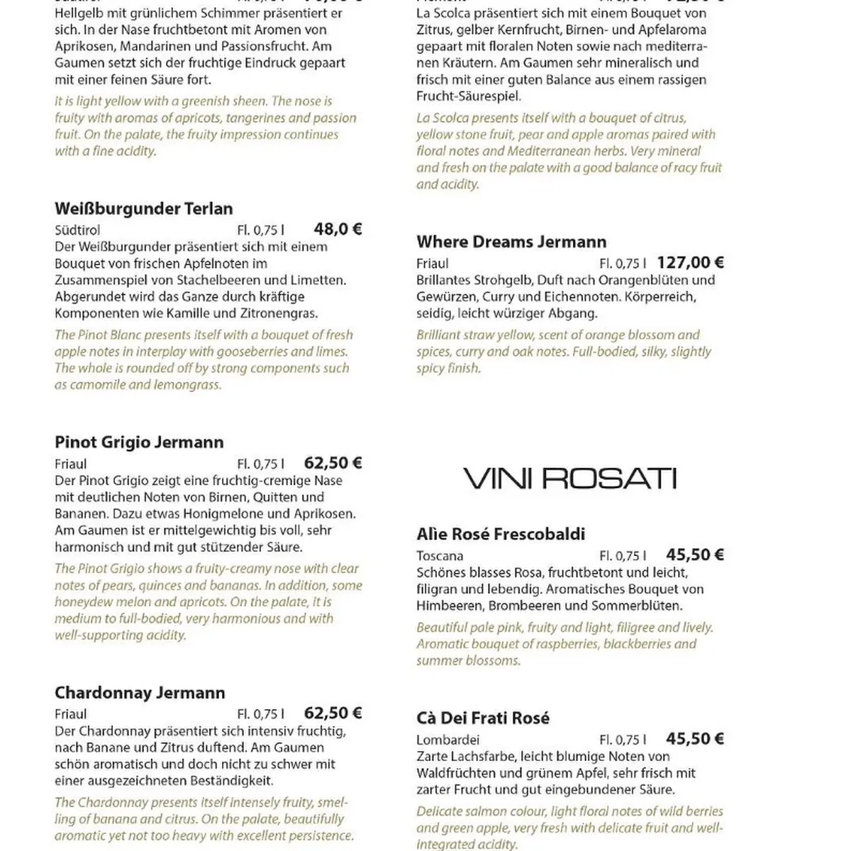 Speisekarte photo 5