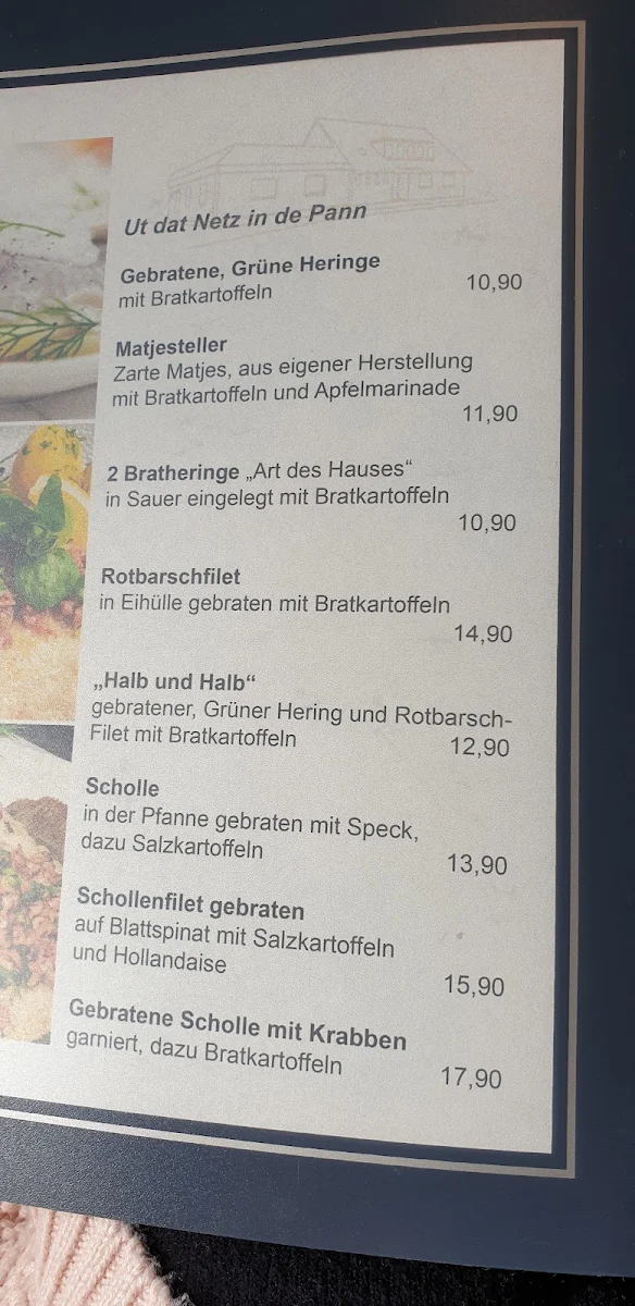 Speisekarte, Gaststätte Rasch - Annelie Rasch