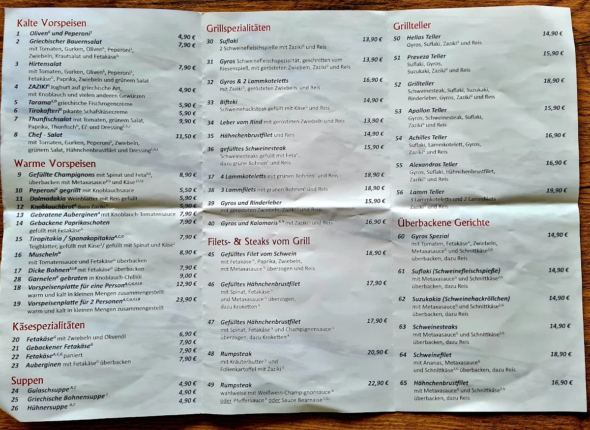 Speisekarte photo 1