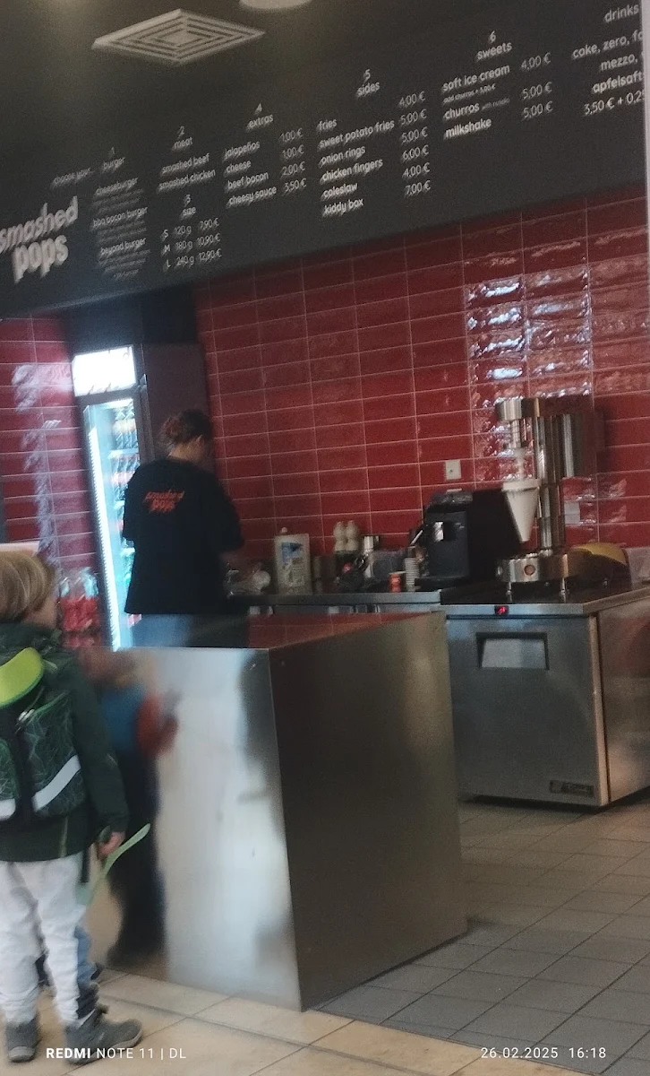 Speisekarte, smashed pops