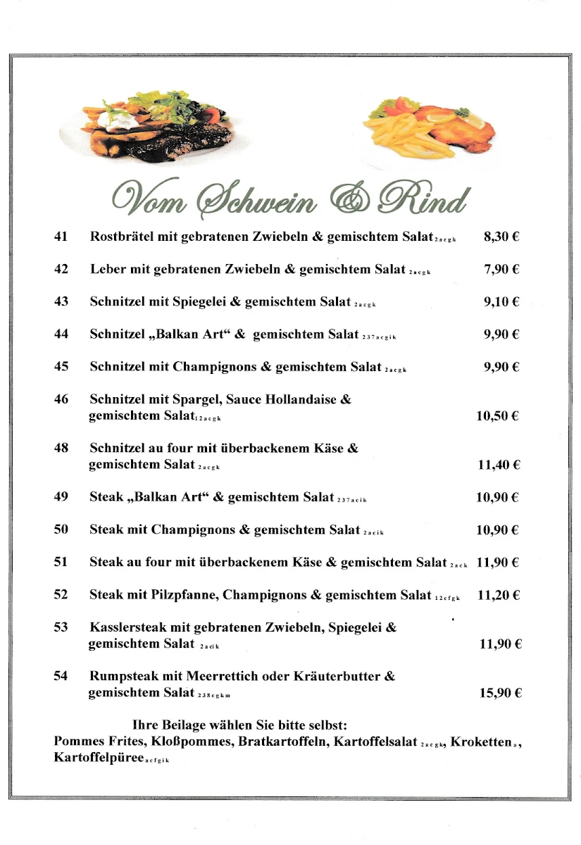 Speisekarte photo 2