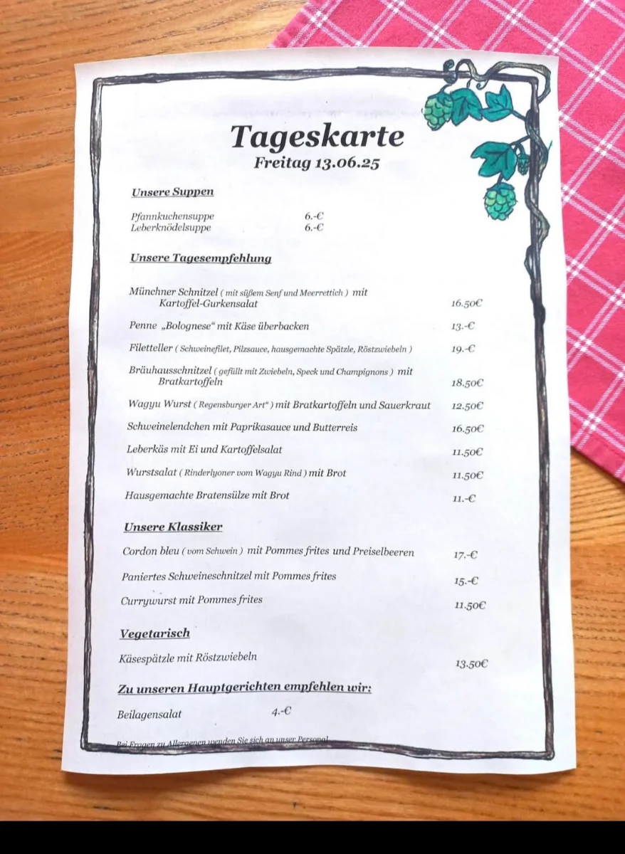 Speisekarte photo 1