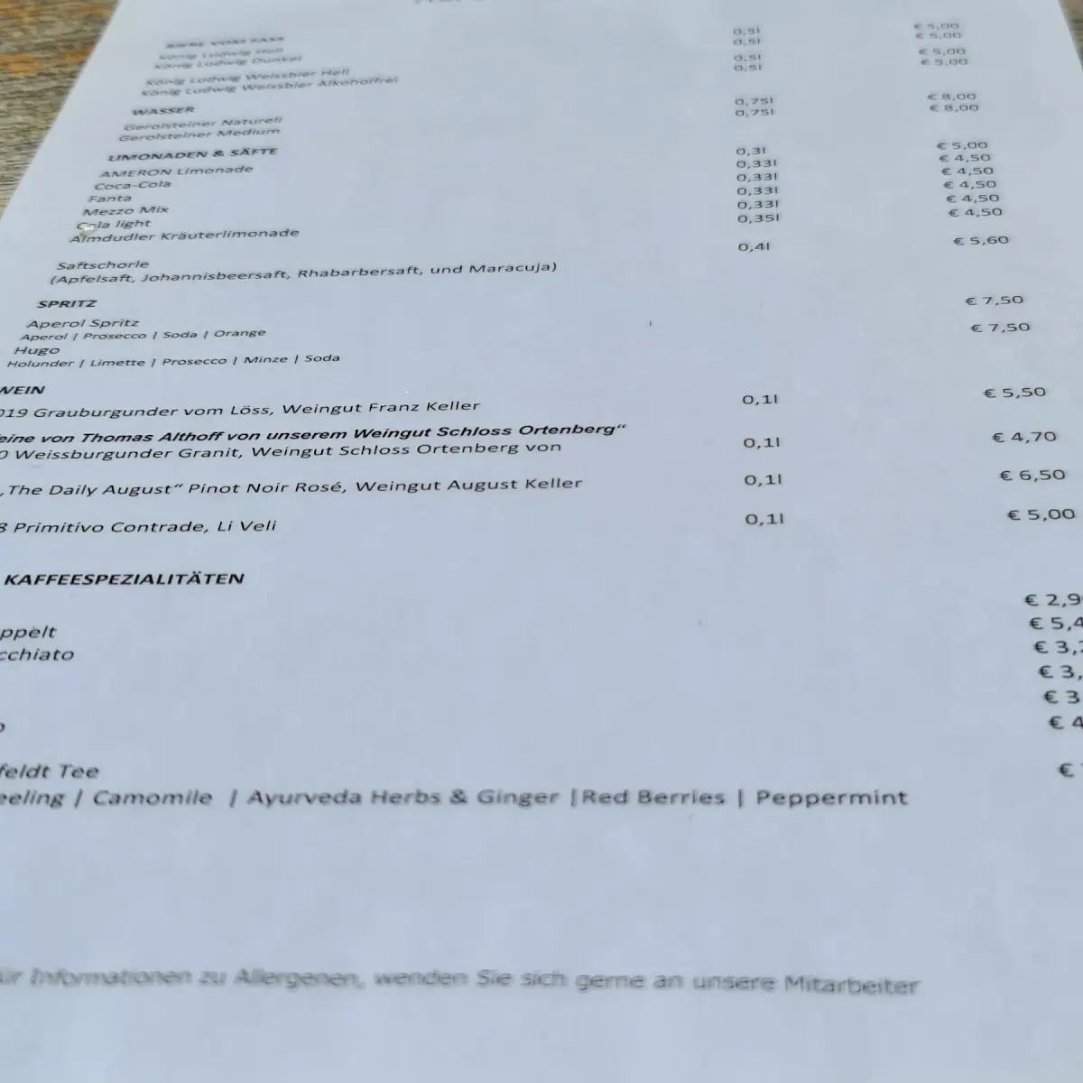 Speisekarte photo 9