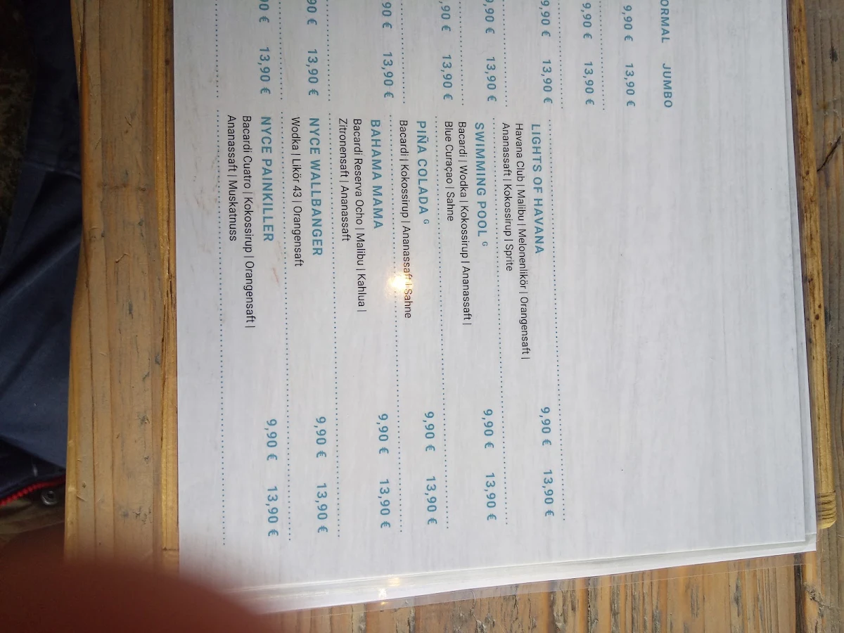 Speisekarte, NYCE GUYS Bederkesa (in der alten Post)