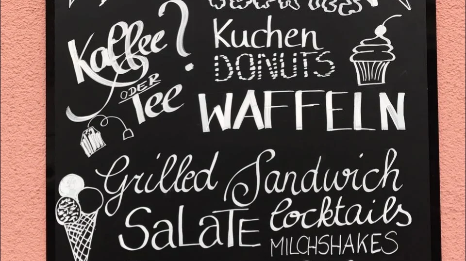 Speisekarte, Mokka - Café und Snacks