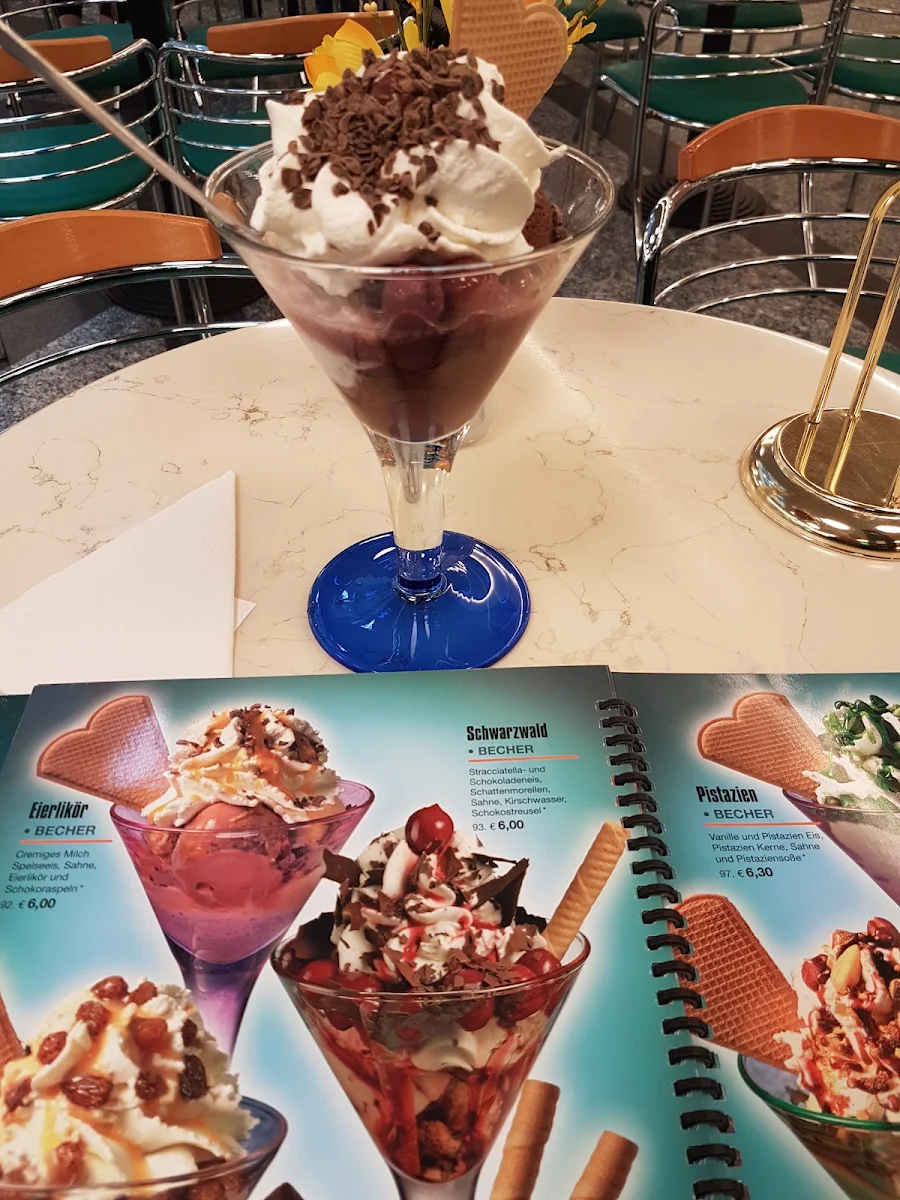 Speisekarte, Dante Eiscafe Due