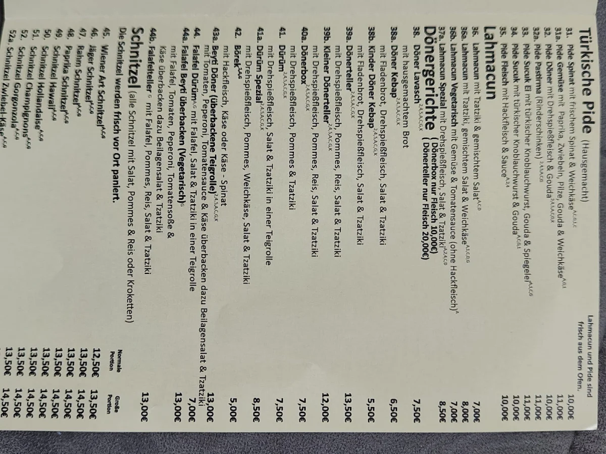 Speisekarte photo 6