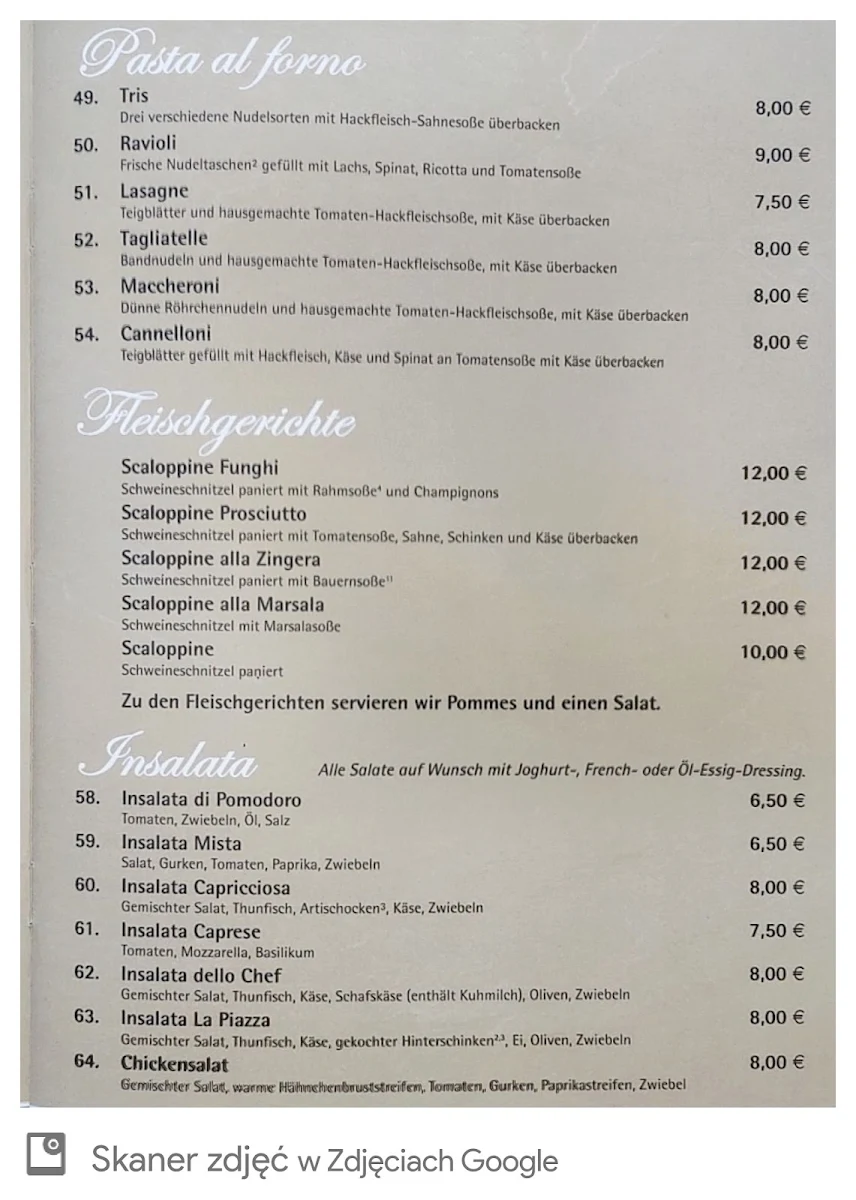 Speisekarte photo 1
