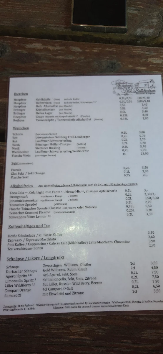 Speisekarte photo 4