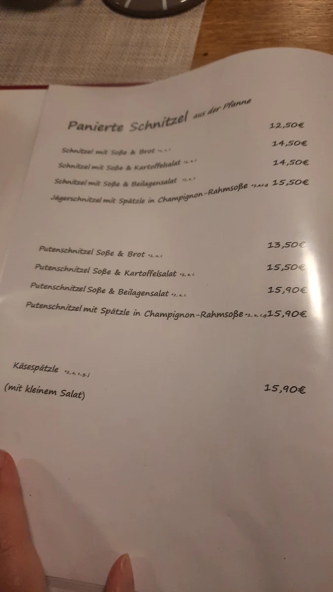 Speisekarte photo 2