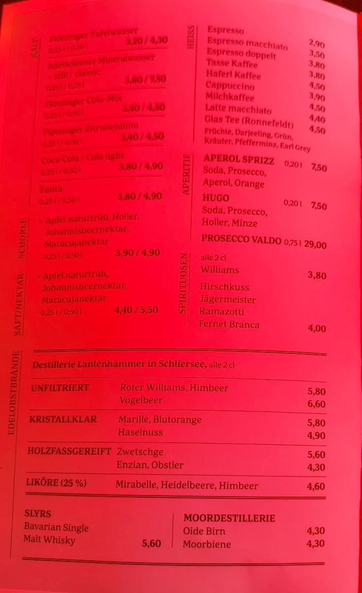 Speisekarte photo 1