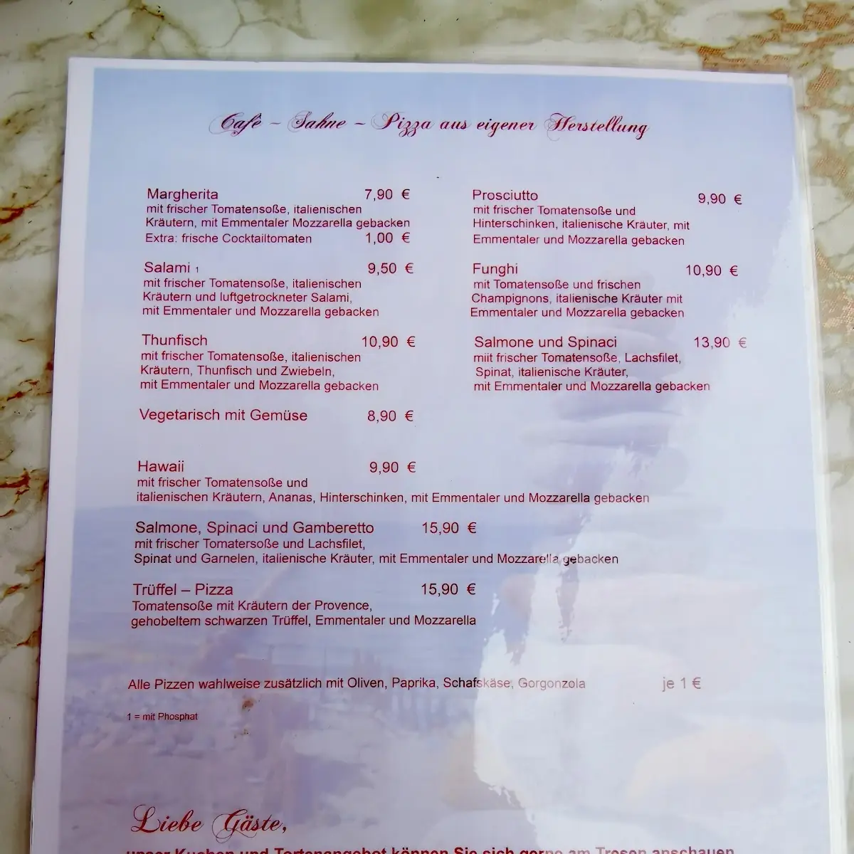 Speisekarte photo 3