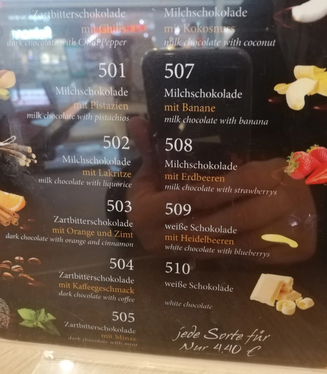 Speisekarte, Eiscafé und Pizzeria Rialto