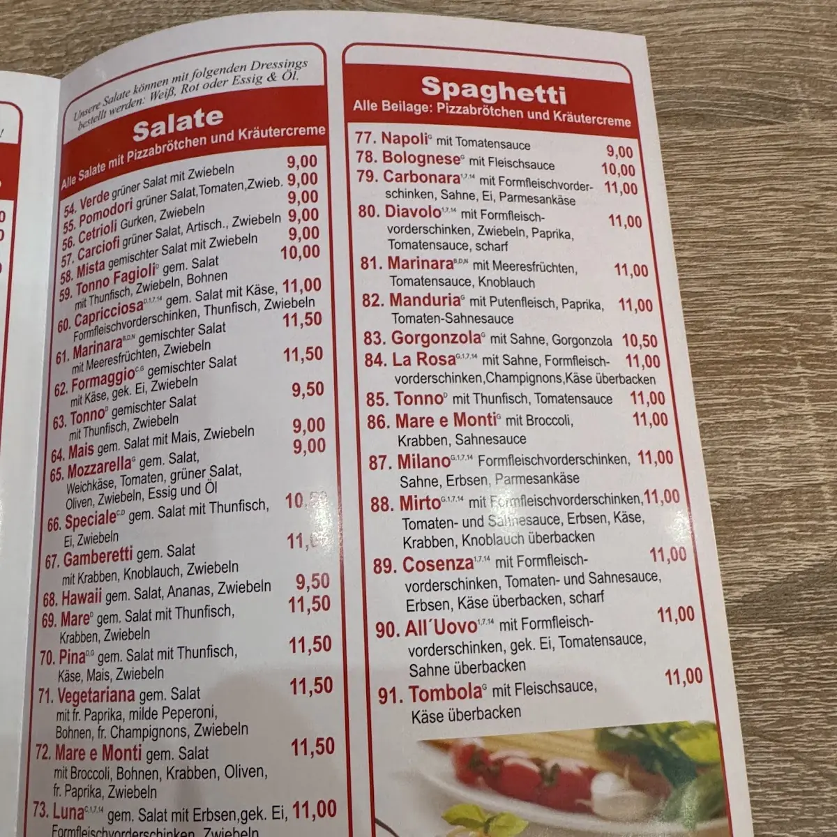 Speisekarte photo 5