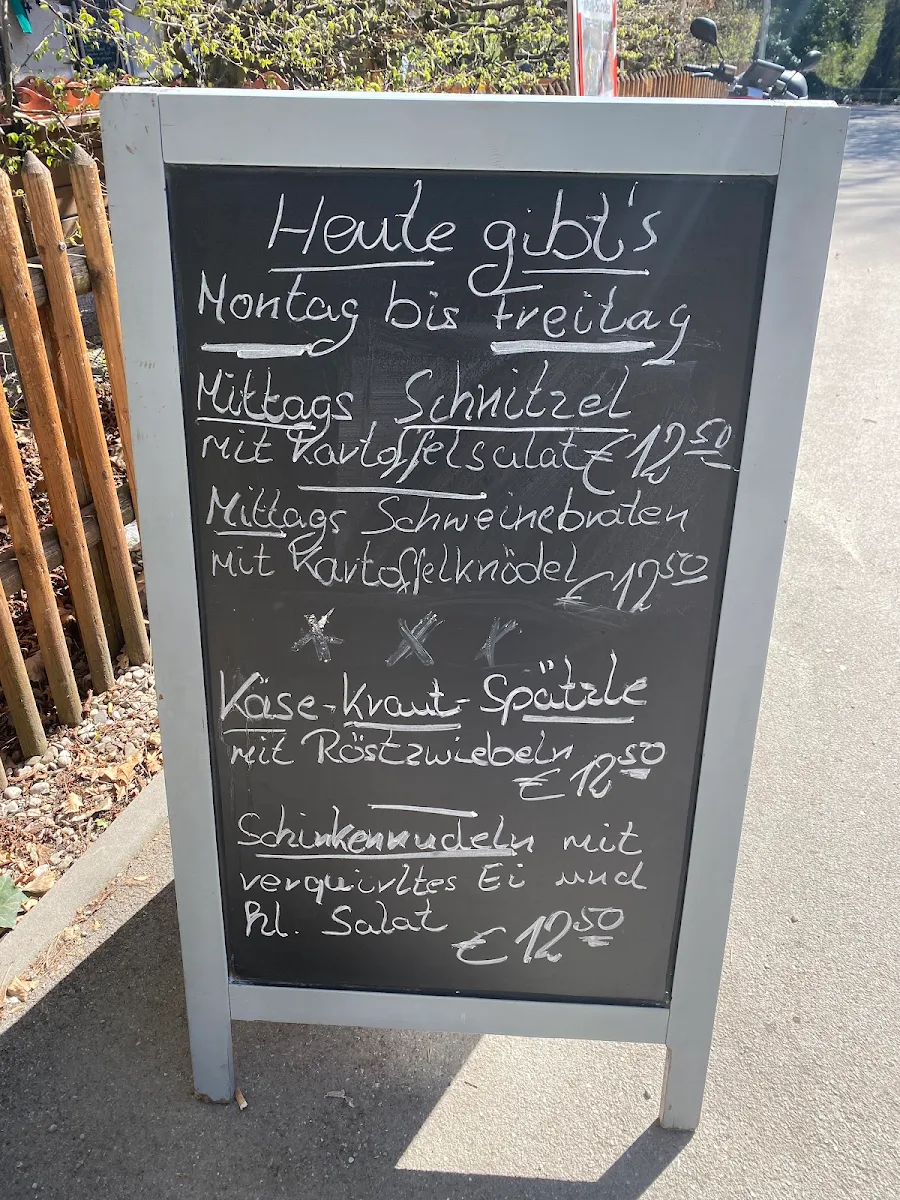 Speisekarte, Schwabinger Osterwaldgarten