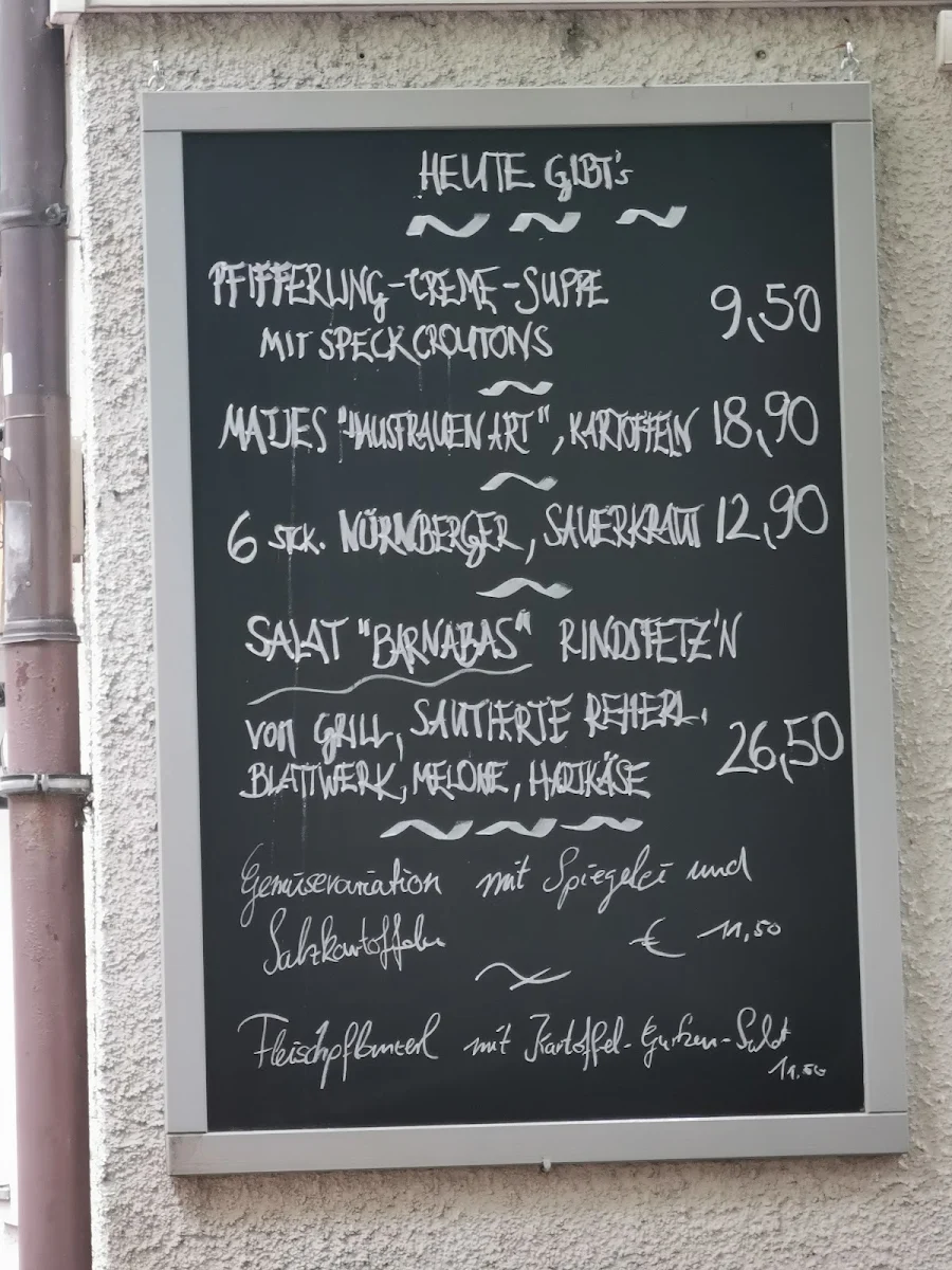 Speisekarte, Schwabinger Osterwaldgarten