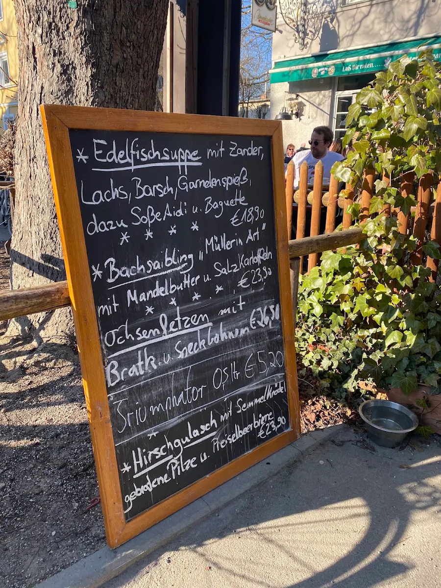 Speisekarte, Schwabinger Osterwaldgarten